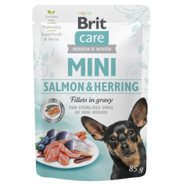 Brit Care Dog Mini Salmon & Herring Sterilised saszetka 85g