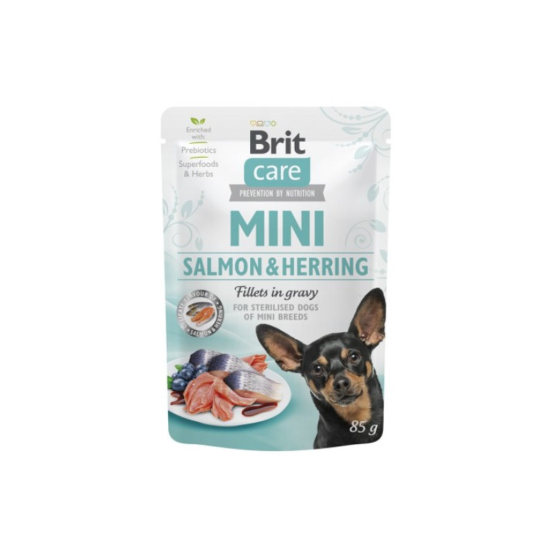 Brit Care Dog Mini Salmon & Herring Sterilised saszetka 85g