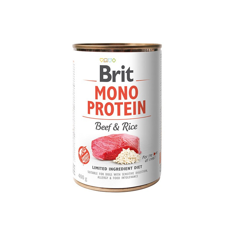 Brit Mono Protein Beef & Rice puszka 400g