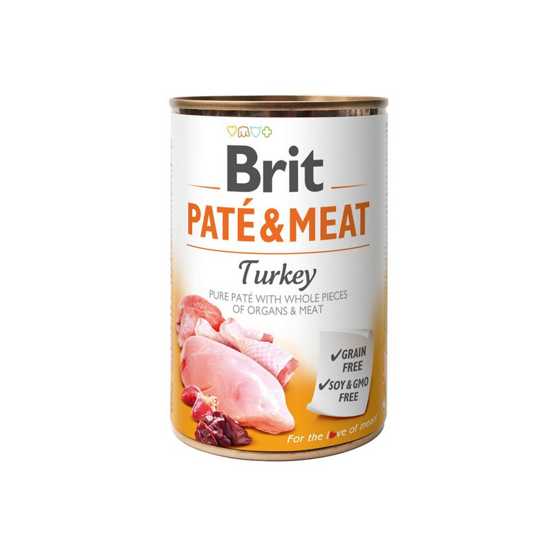 Brit Pate & Meat Dog Turkey puszka 400g