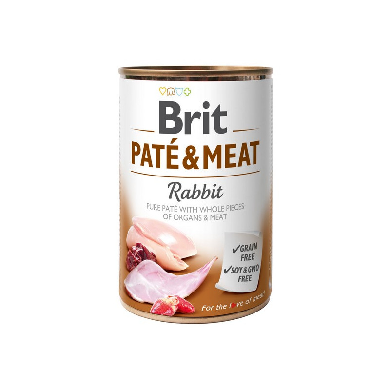 Brit Pate & Meat Dog Rabbit puszka 400g