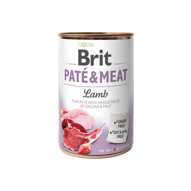 Brit Pate & Meat Dog Lamb puszka 400g