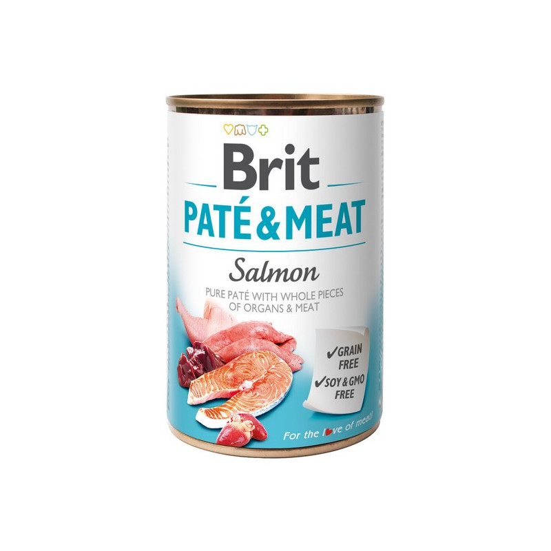 Brit Pate & Meat Dog Salmon puszka 400g