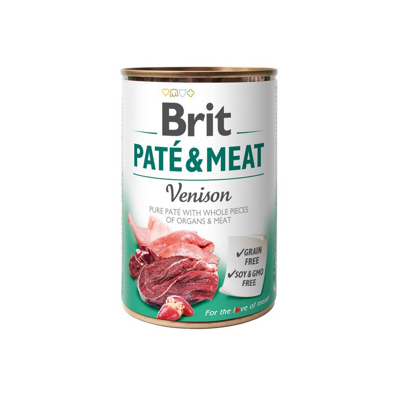 Brit Pate & Meat Dog Venison puszka 400g