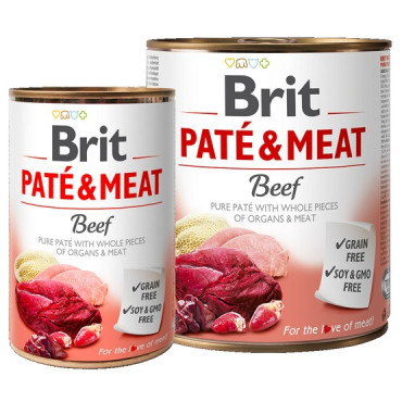 Brit Pate & Meat Dog Beef puszka 800g