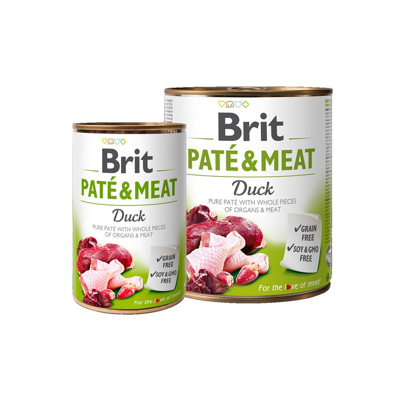 Brit Pate & Meat Dog Duck puszka 800g