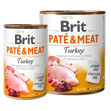 Brit Pate & Meat Dog Turkey puszka 800g