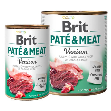 Brit Pate & Meat Dog Venison puszka 800g