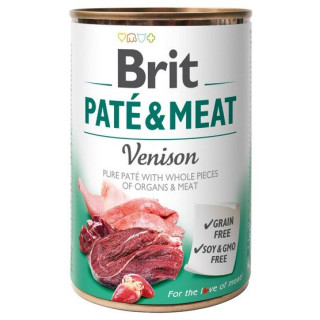 Brit Pate & Meat Dog Venison puszka 800g