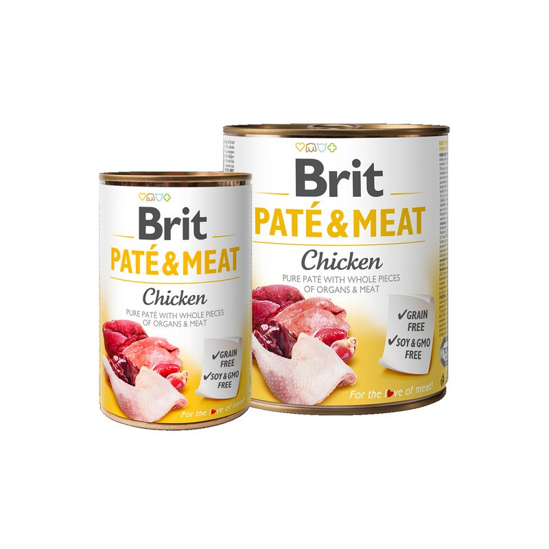 Brit Pate & Meat Dog Chicken puszka 800g