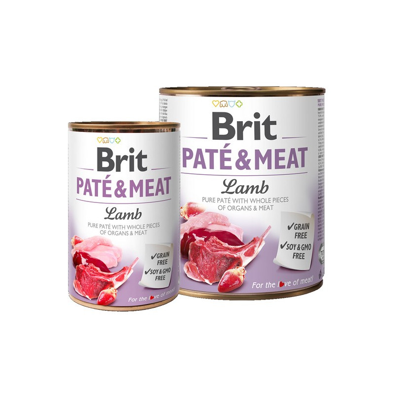 Brit Pate & Meat Dog Lamb puszka 800g