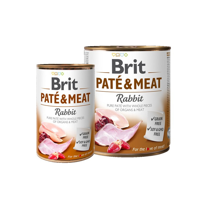 Brit Pate & Meat Dog Rabbit puszka 800g