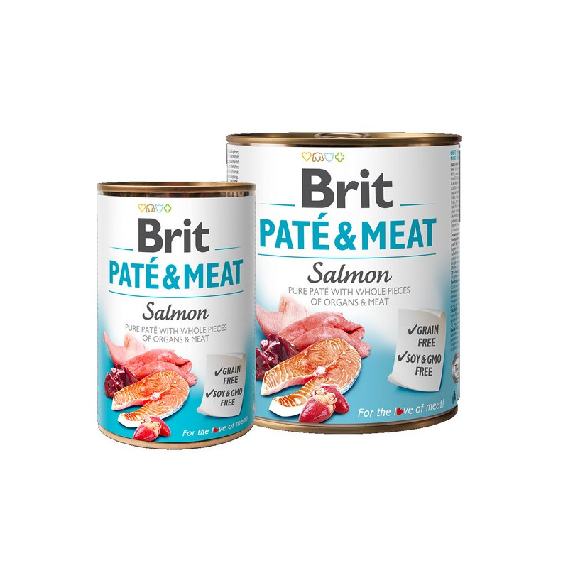 Brit Pate & Meat Dog Salmon puszka 800g