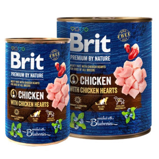 Brit Premium By Nature Chicken & Hearts puszka 800g