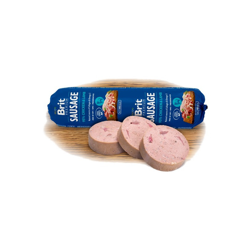 Brit Premium Sausage Chicken & Lamb 800g