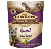 Carnilove Dog Quail & Yellow Carrot - przepiórka i żółta marchew saszetka 300g