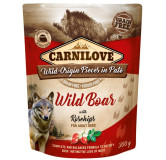 Carnilove Dog Wildboar & Rosehips - dzik i owoce dzikiej róży saszetka 300g