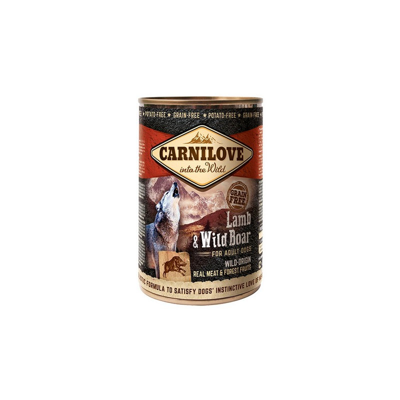 Carnilove Dog Wild Meat Lamb & Wild Boar Adult - jagnię i dzik puszka 400g