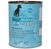 Dogz Finefood Classic N.12 Dziczyzna i śledź puszka 400g