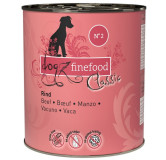 Dogz Finefood Classic N.02 Wołowina puszka 800g