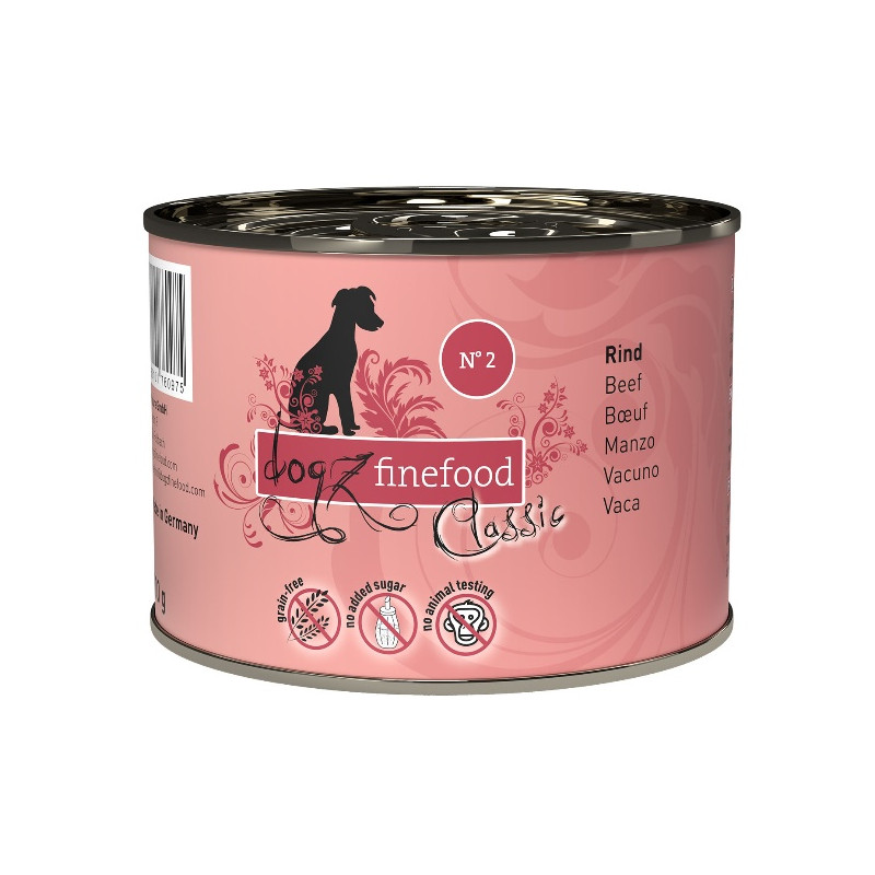 Dogz Finefood Classic N.02 Wołowina puszka 200g