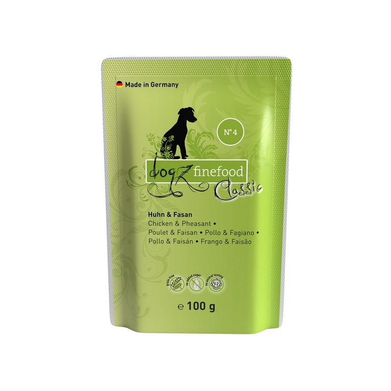 Dogz Finefood Classic N.04 Kurczak i bażant saszetka 100g