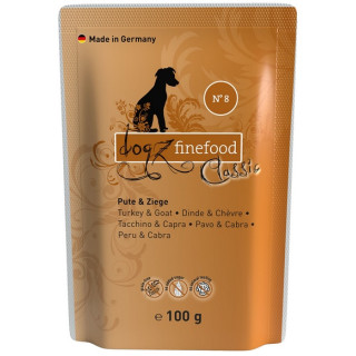 Dogz Finefood Classic N.08 Indyk i koza saszetka 100g