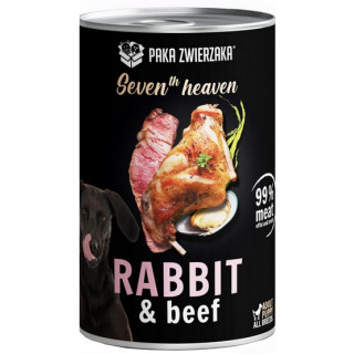 Paka Zwierzaka Seventh Heaven Rabbit & Beef puszka 400g