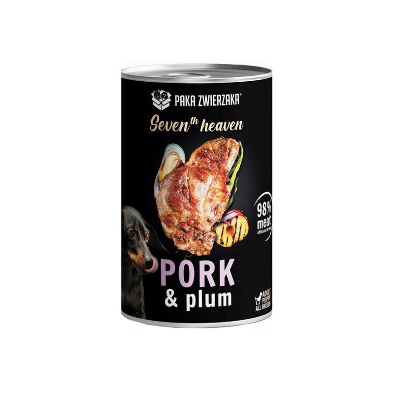 Paka Zwierzaka Seventh Heaven Pork & Plum puszka 400g