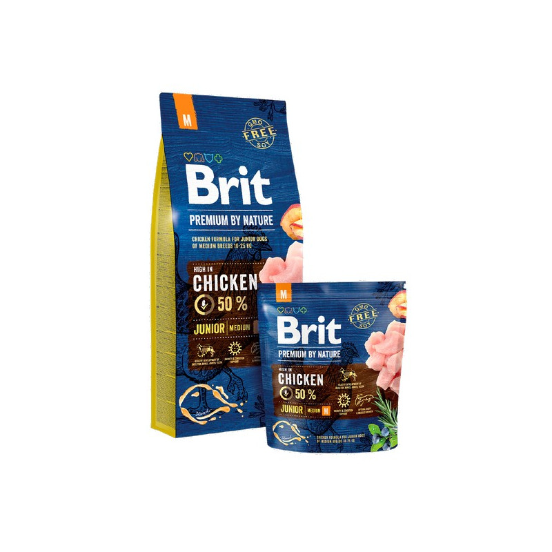 Brit Premium By Nature Junior M Medium 1kg