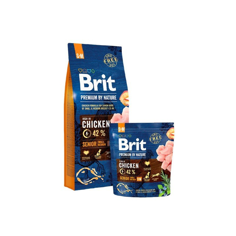 Brit Premium By Nature Senior S+M Small + Medium 3kg