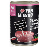 Pan Mięsko Karma mokra dla szczeniąt Wieprzowina z kaczką puszka 400g