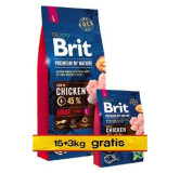 Brit Premium By Nature Adult L Large 18kg (15+3kg gratis)