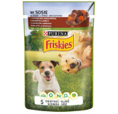 Friskies Dog Adult Jagnięcina i marchewka w sosie saszetka 100g