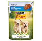 Friskies Dog Junior Kurczak i marchewka w sosie saszetka 100g