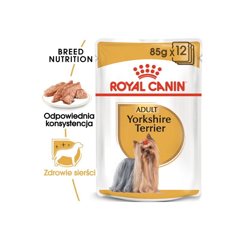 Royal Canin Yorkshire Terrier Adult karma mokra - pasztet, dla psów dorosłych rasy yorkshire terrier saszetka 85g