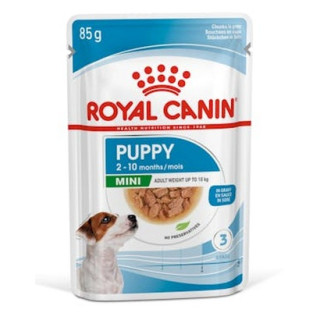 Royal Canin Mini Puppy karma mokra w sosie dla szczeniąt, od 2 do 10 miesiąca życia, ras małych saszetka 85g