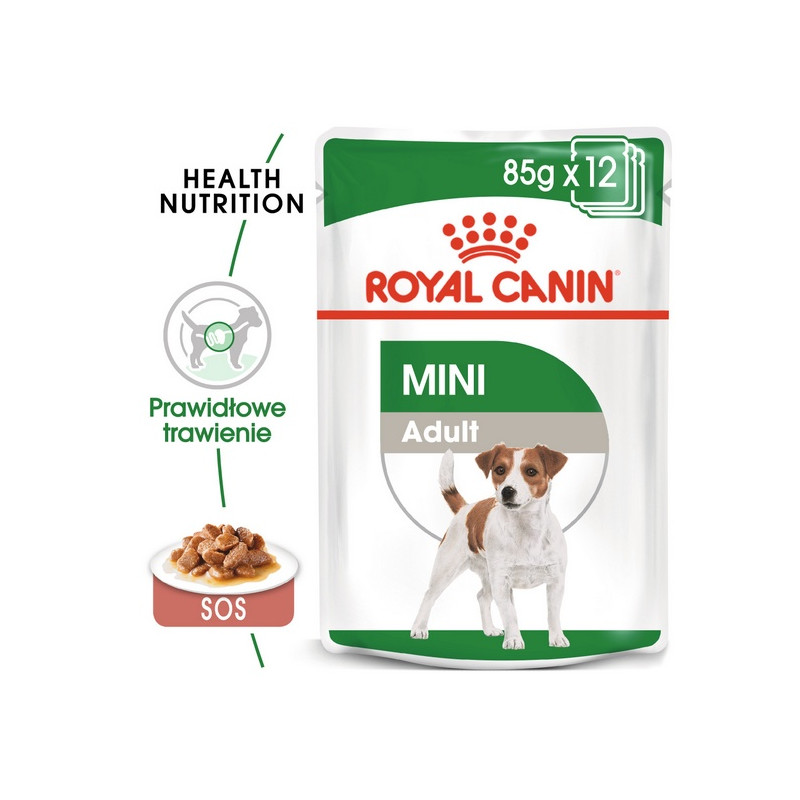 Royal Canin Mini Adult karma mokra w sosie dla psów dorosłych, ras małych saszetka 85g