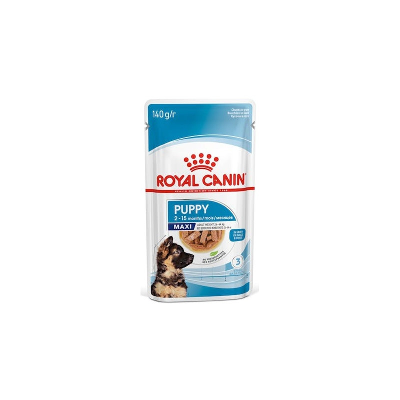 Royal Canin Maxi Puppy karma mokra w sosie dla szczeniąt, od 2 do 15 miesiąca życia, ras dużych saszetka 140g