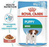 Royal Canin Mini Puppy karma mokra w sosie dla szczeniąt, od 2 do 10 miesiąca życia, ras małych saszetki 4x85g