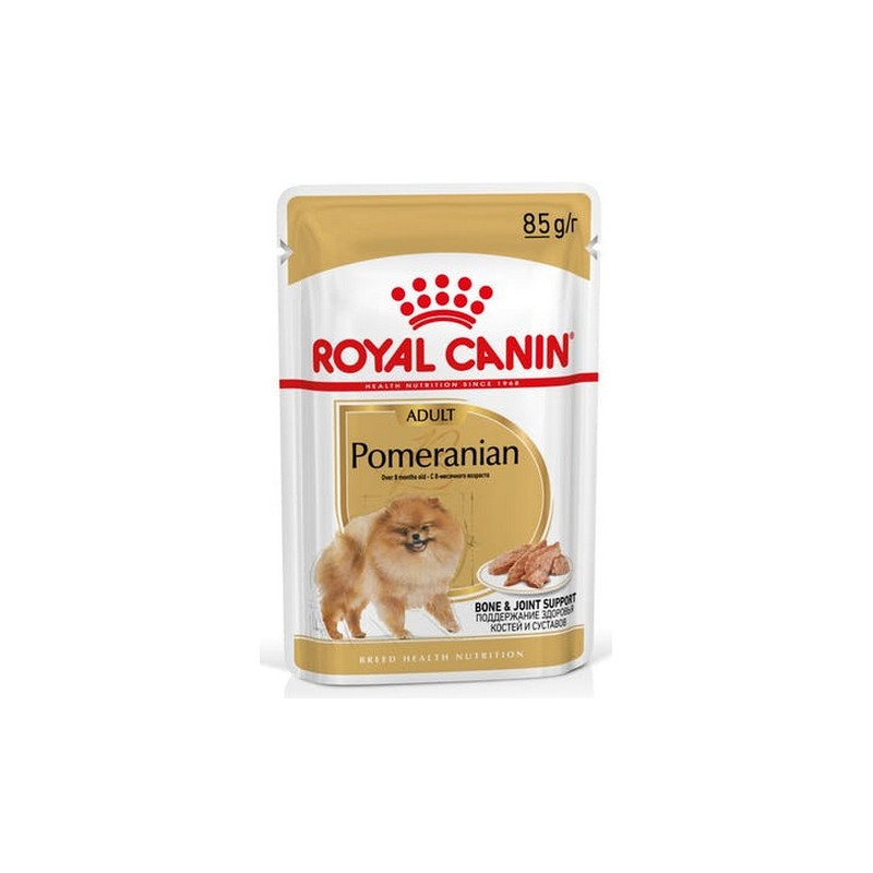 Royal Canin Pomeranian Adult karma mokra dla psów dorosłych rasy szpic miniaturowy, pasztet saszetka 85g