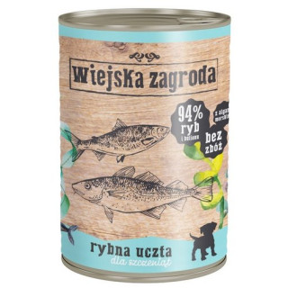 Wiejska Zagroda Rybna uczta Puppy puszka 400g