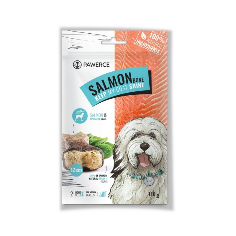 Pawerce Salmon Bone Medium Breeds 2szt/op 110g