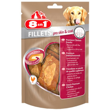 8in1 Fillets Pro Skin & Coat - przekąska dla zdrowej skóry 80g