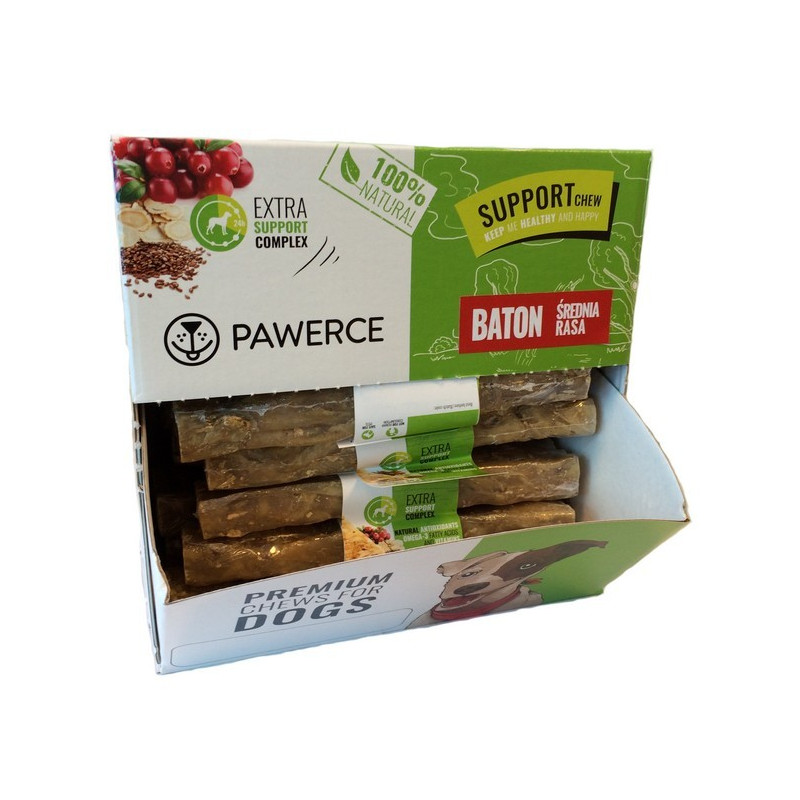 Pawerce Support Bar Medium Breeds display 24x60g