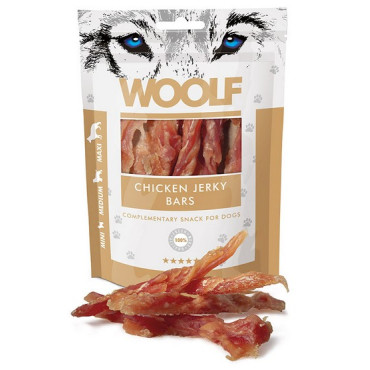 Woolf Chicken Jerky Bars 100g