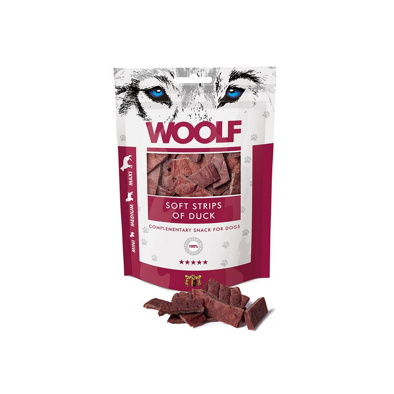 Woolf Soft Strips of Duck 100g