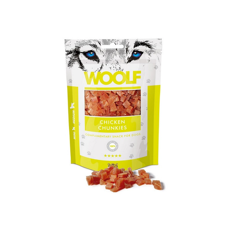 Woolf Soft Chicken Chunkies 100g