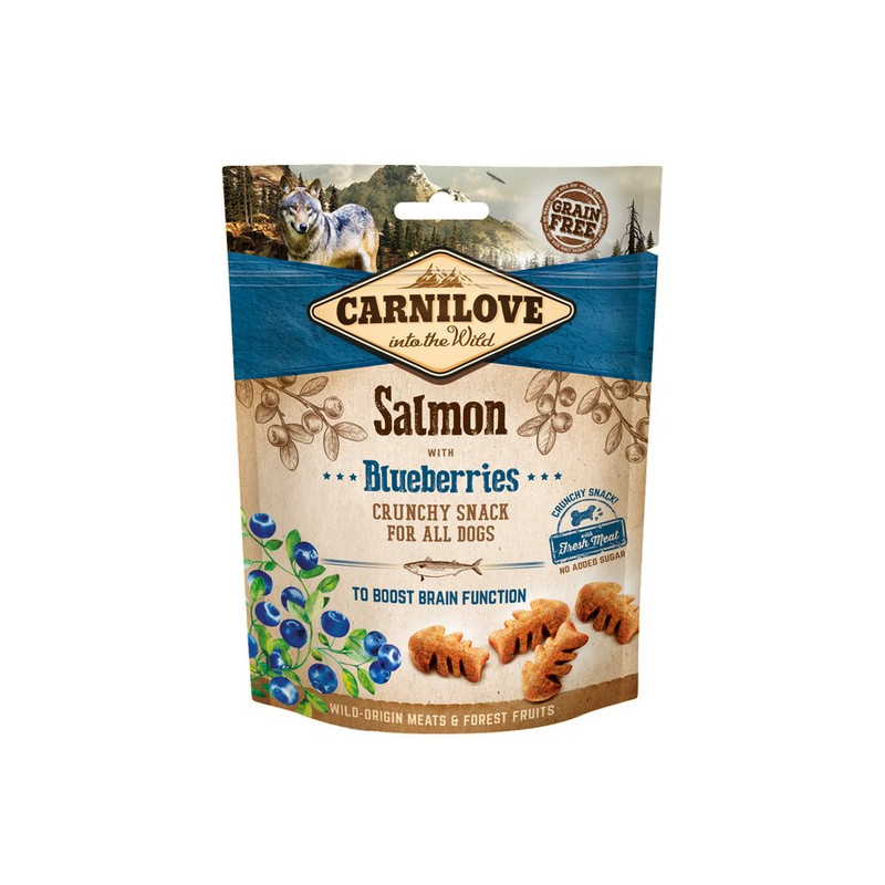 Carnilove Dog Snack Fresh Crunchy Salmon+Blueberries 200g