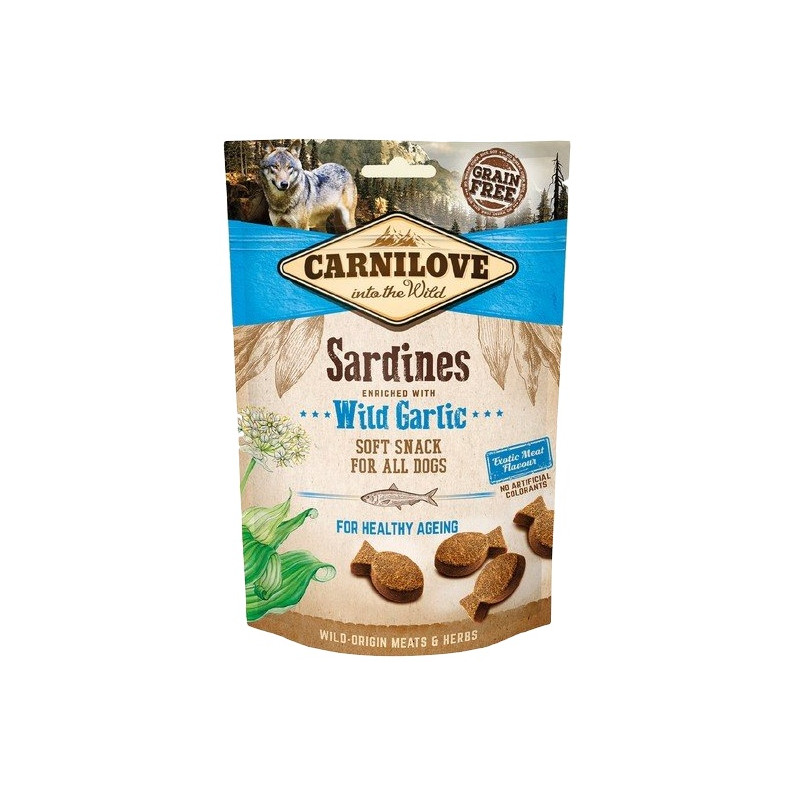 Carnilove Dog Snack Fresh Soft Sardines+Wild Garlic 200g